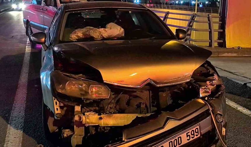 Şehir hastanesi kavşağında zincirleme kaza