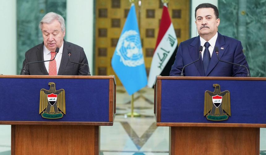 Guterres: "Bugün Irak, güven ve istikrar içinde olan bir ülkedir"