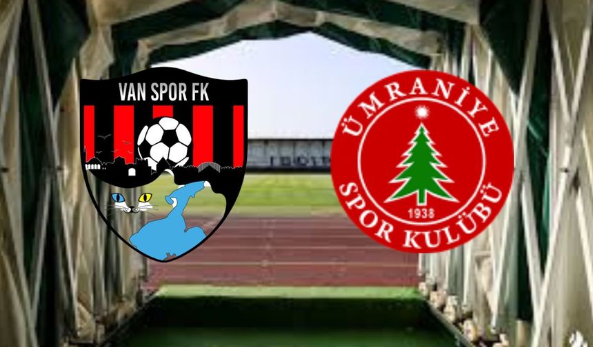 Vanspor FK –Ümraniyespor maçıiİlk 11’leri belli oldu