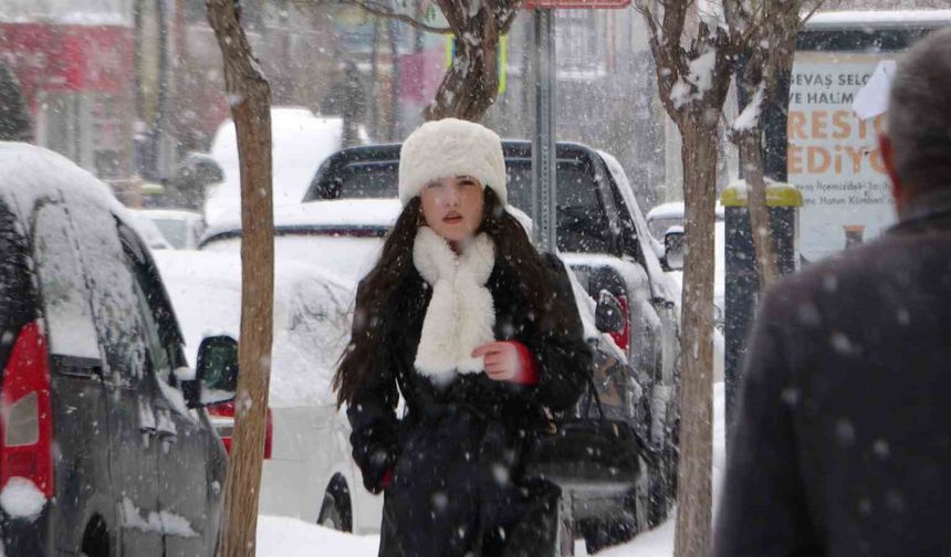 Van’da etkili olan kar nedeniyle  625 yol kapandı, okullar tatil edildi