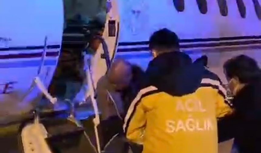 Van’da tedavi gören 11 aylık bebek uçak ambulansla İstanbul’a nakledildi