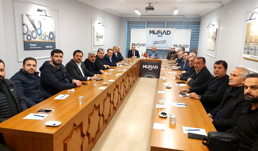 MÜSİAD Van Şubesi’ne AK Parti İl Başkanlığı’ndan Ziyaret