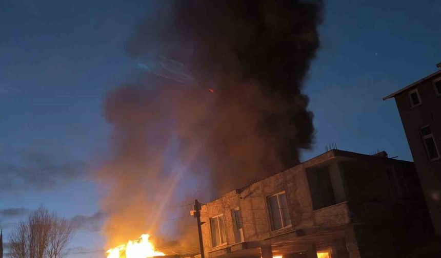 Van’da iş yerinde yangın: 1 kişi yaralandı