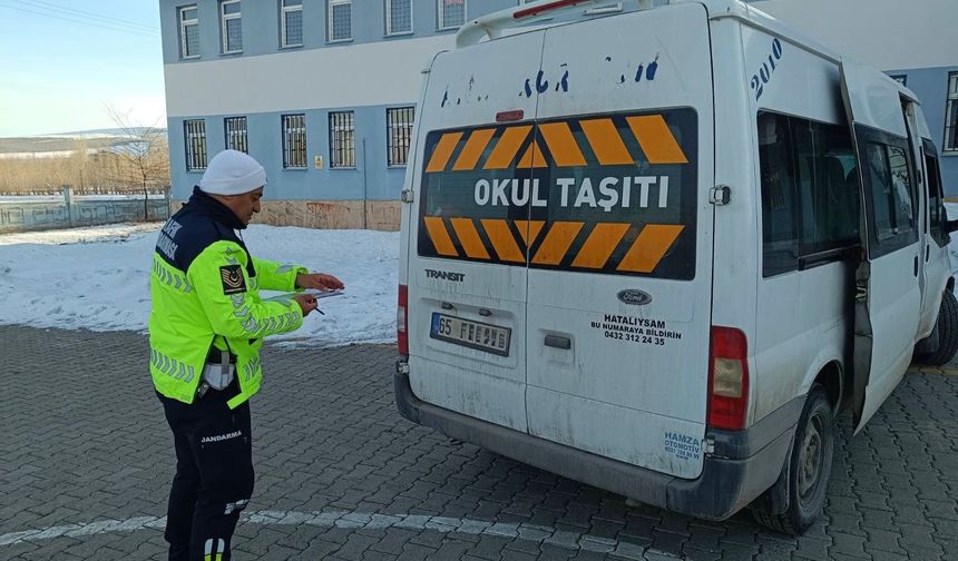 Van’da okul servislerine sıkı denetim