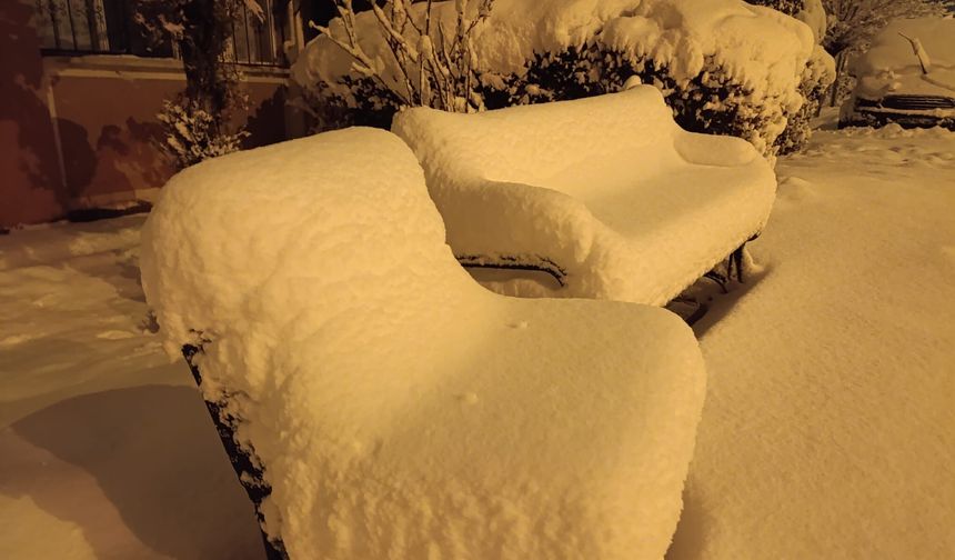 Van beyaza büründü: Kar yağışı hayatı durma noktasına getirdi