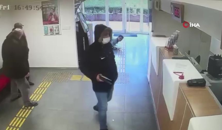 Fatih’teki banka soygunu kamerada