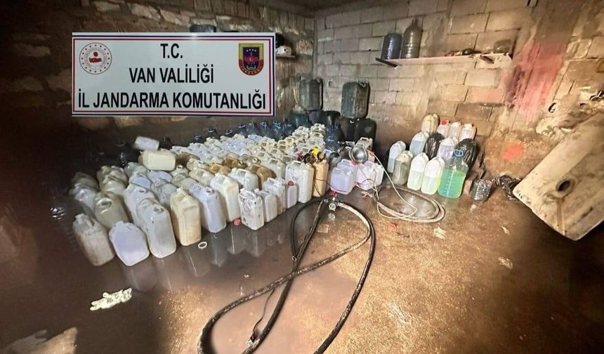 Van’da 531 litre kaçak motorin ele geçirildi
