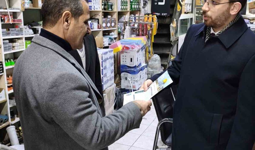 Çaldıran Müftüsün'den esnafa ziyaret