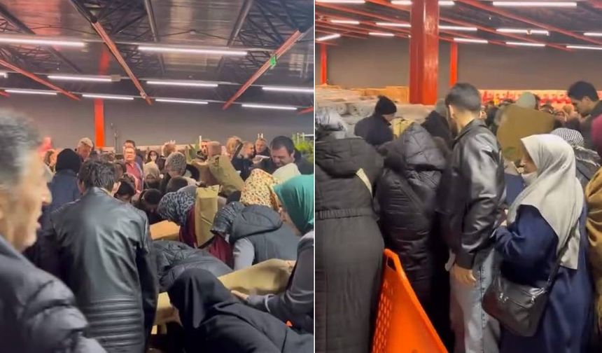 100 TL’lik indirim izdihamı