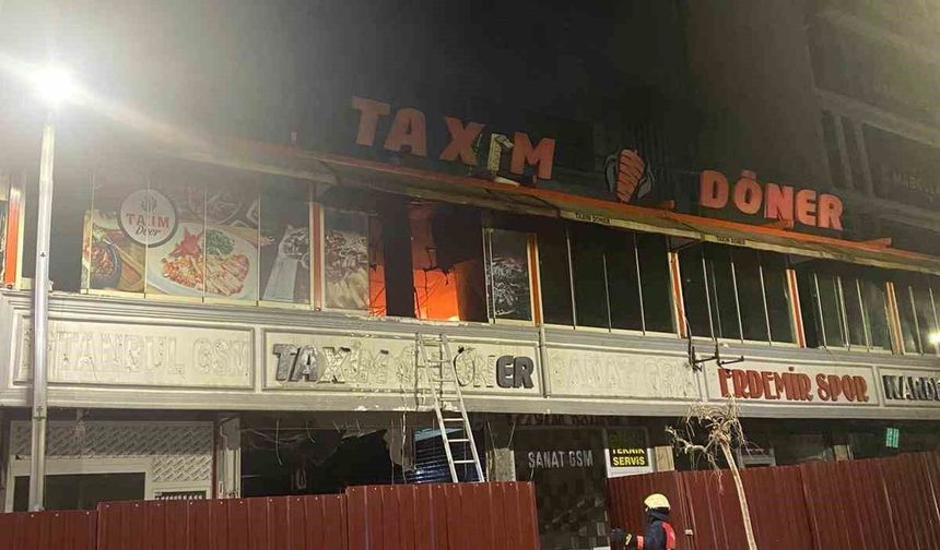 Van’da dönerci dükkanında korkutan yangın