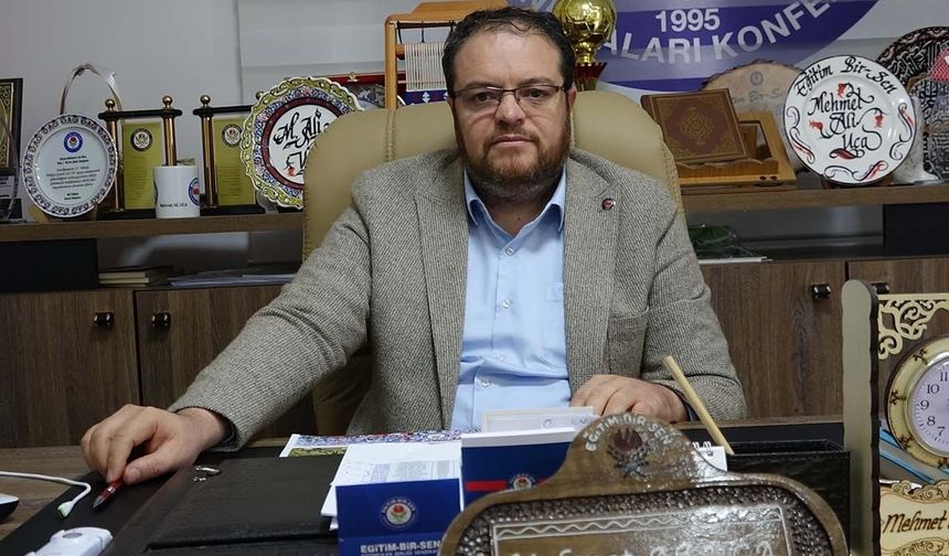 Eğitim-Bir-Sen Şube Başkanı Uca: "Eğitim kurumları ihmale gelmez"