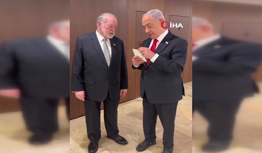 Netanyahu ile İsrail Büyükelçisi Huckabee buluştu