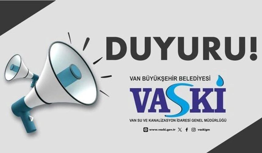 Van’da Bayram Öncesi Su Tüketimi Uyarısı