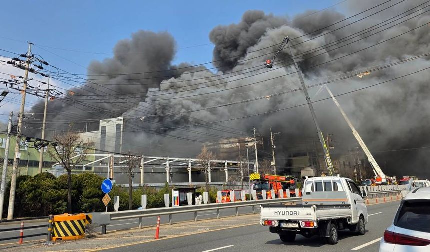 Güney Kore'de fabrikada patlama ve yangın: 14 ölü