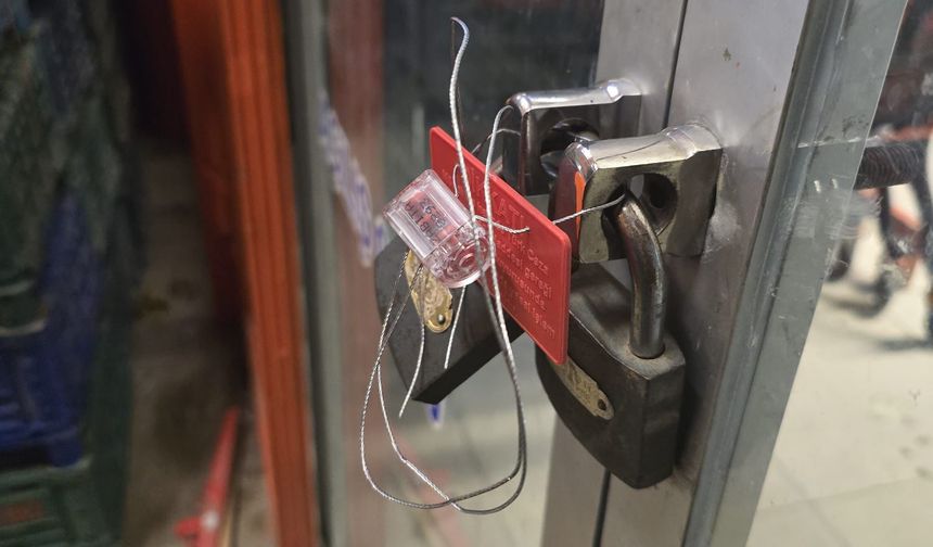 Van’da ruhsatsız iş yerleri mühürlendi