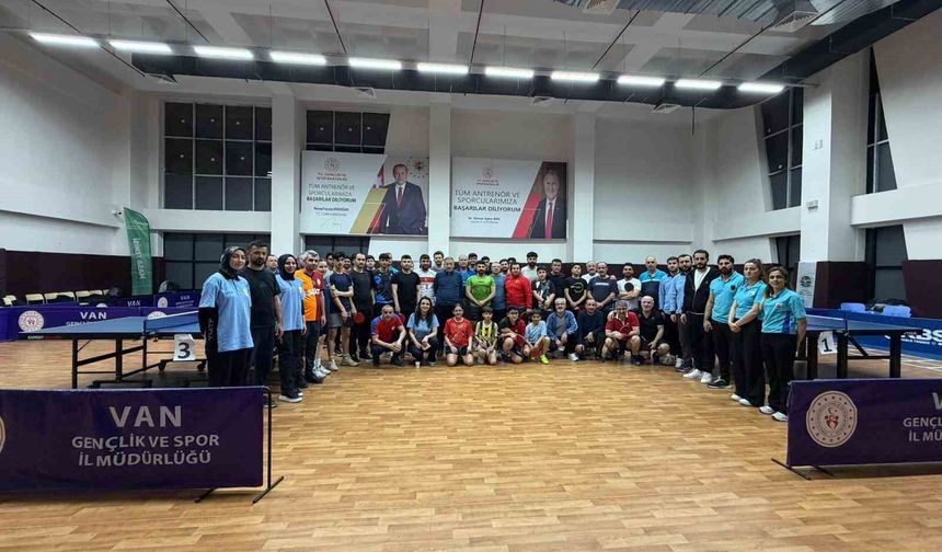 Van’da Masa Tenisi Ligi Büyük İlgi Görüyor: Müsabakalara Katılım Yoğun