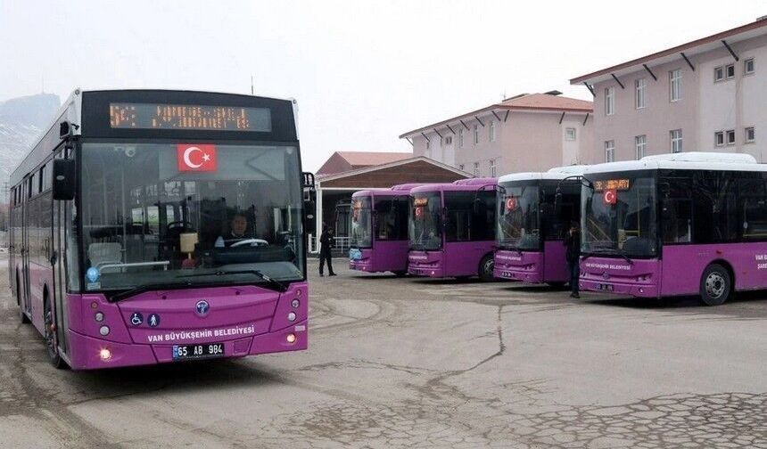 Van’da yarın ulaşım ücretsiz mi?