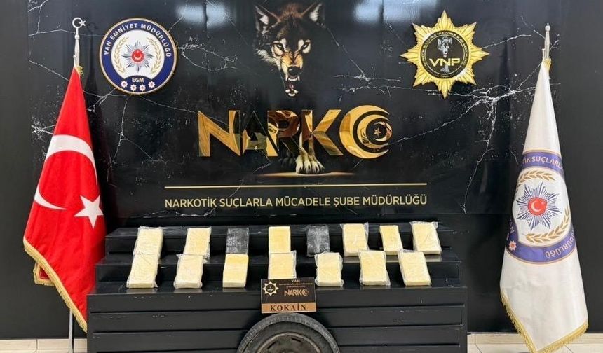 Van’da 16 kilo 260 gram kokain ele geçirildi
