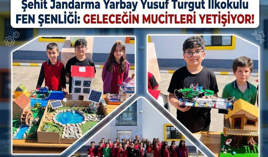 Minik Mucitler Fen Şenliğinde Projelerini Sergiledi