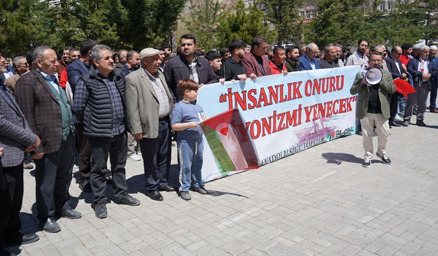 Van’da Sumud Filosu’na destek açıklaması