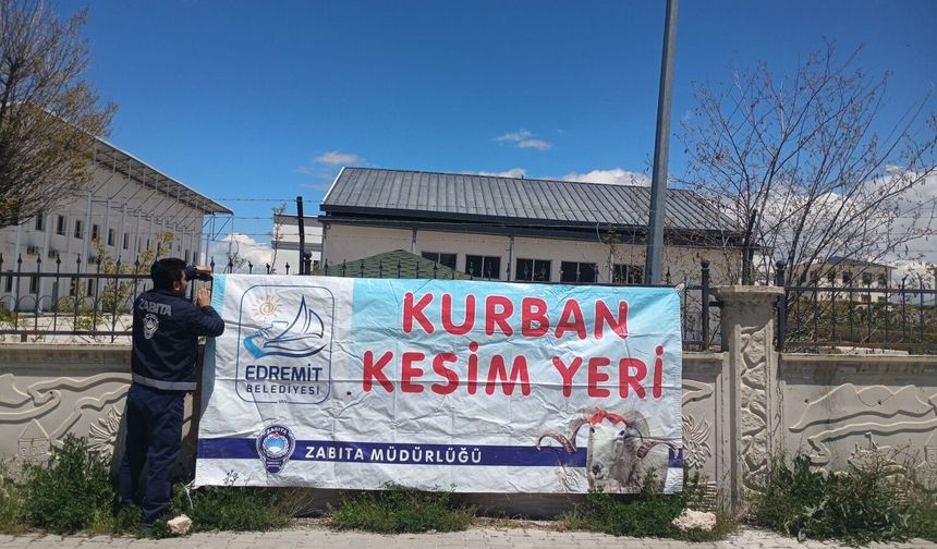 Van Edremit’te Kurban Kesim Alanları Açıklandı