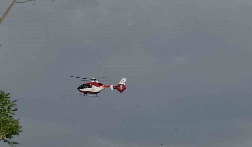 Van'da helikopter ambulans 57 yaşındaki hasta için havalandı