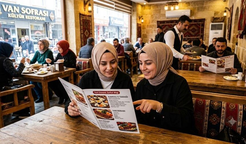 Van'da restoran ve kafelerde yeni dönem: Kalori ve içerik bilgisi menülerde yer alacak