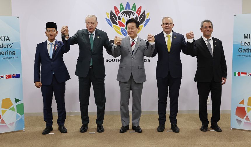 Cumhurbaşkanı Erdoğan, MIKTA liderleriyle bir araya geldi