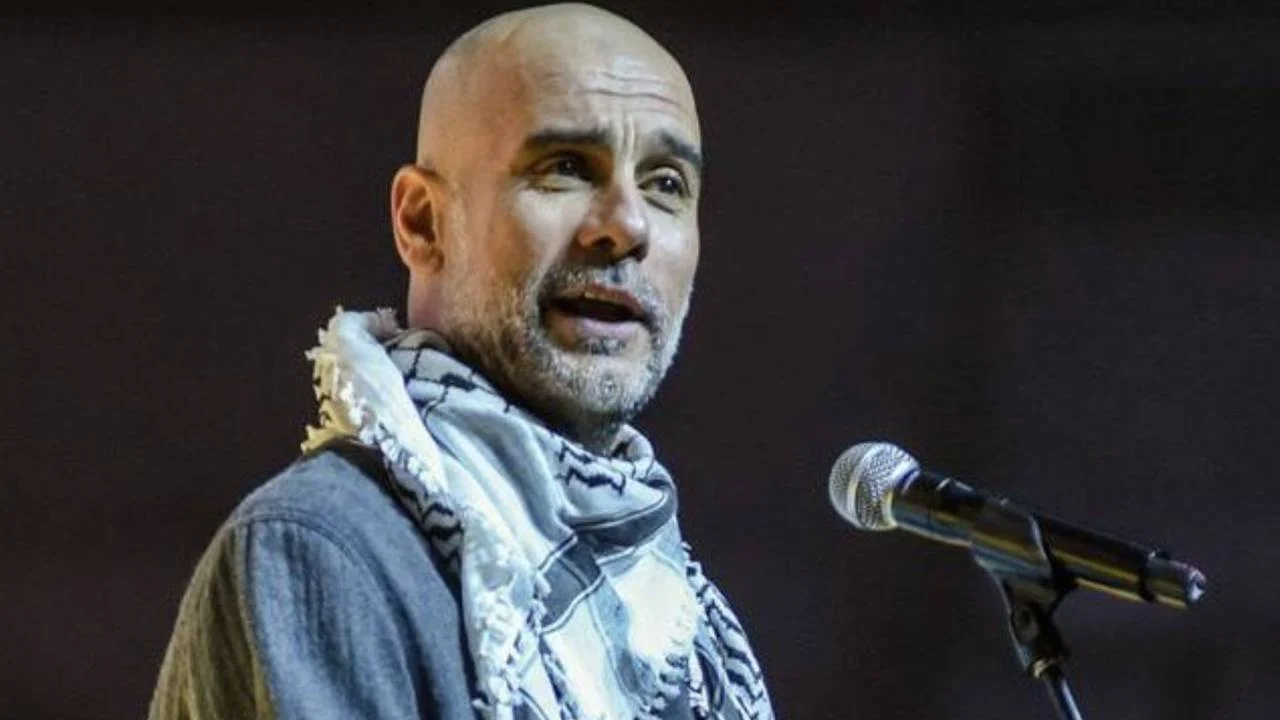 Guardiola Filistin Etkinliginde Konustu Insanligin Bittigi Yer