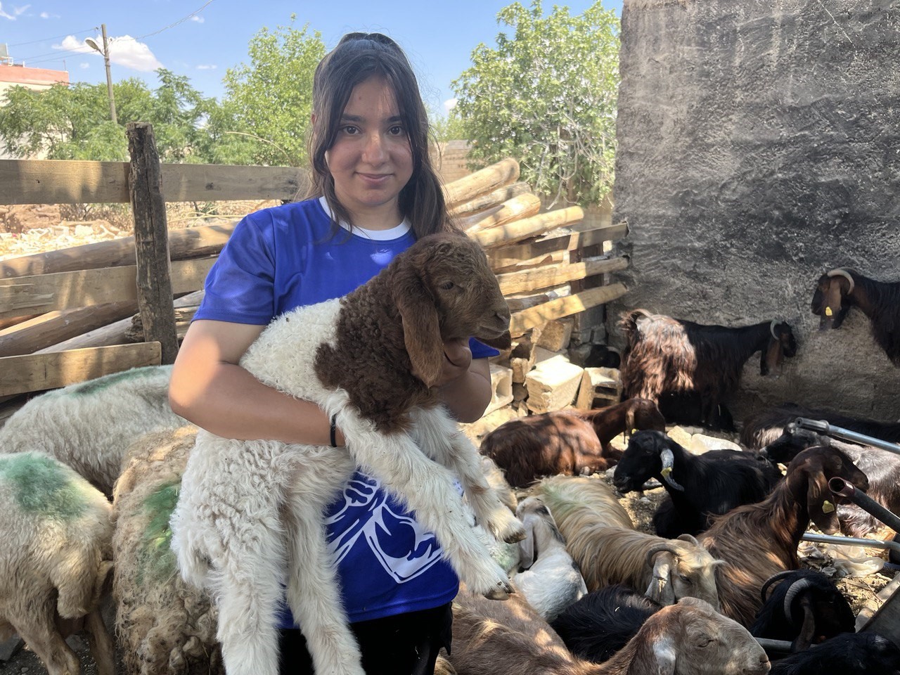 Sabah tarlada, öğlen okulda, akşam çadırda antrenman yapıyor