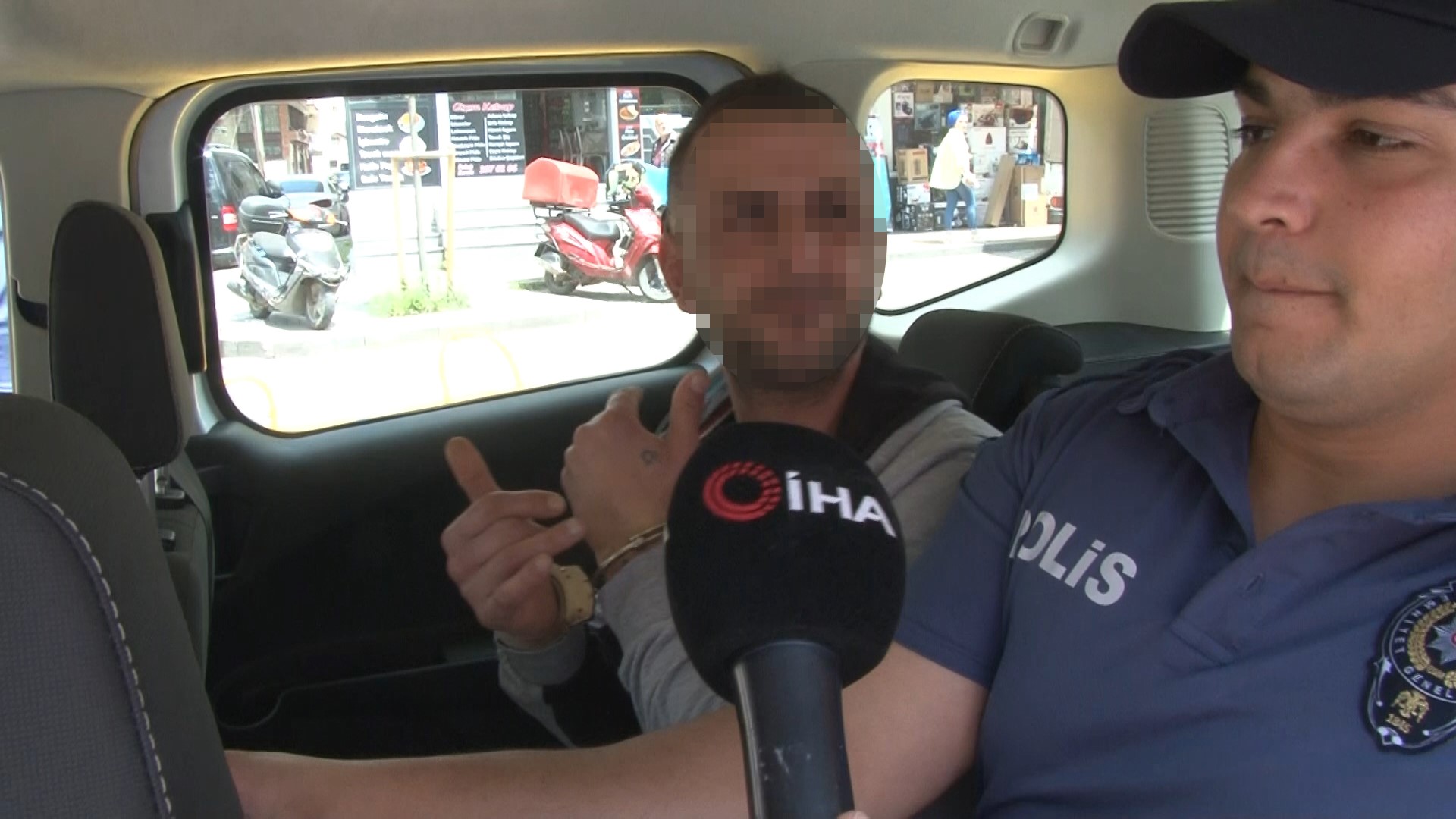 Pendik'te polise taşla saldıran şahıs adliyeye sevk edildi