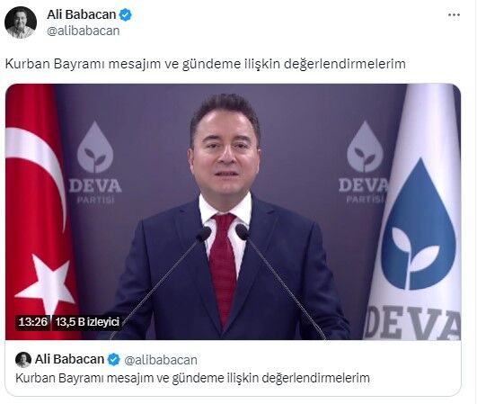 Özdağ'dan Babacan'ın 