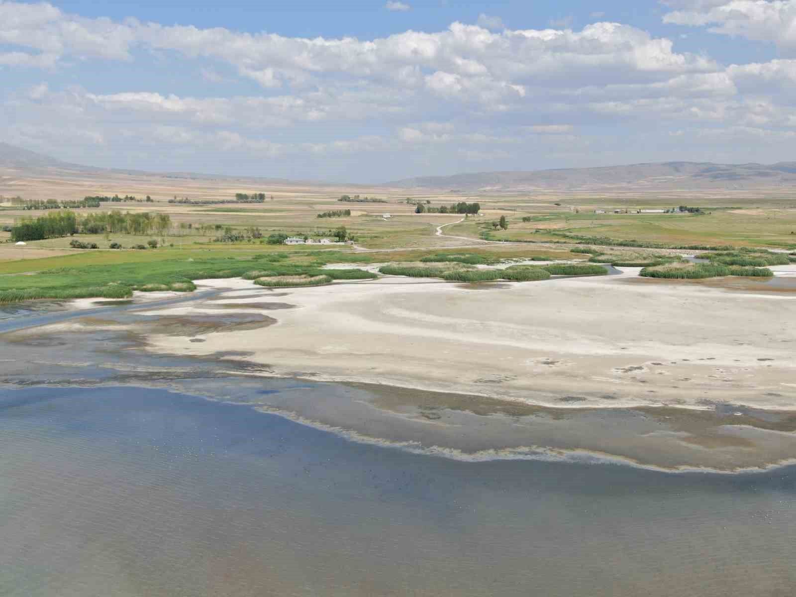 Erçek Gölü’ndeki su kaybı devam ediyor