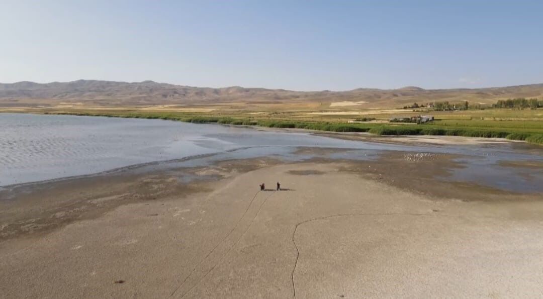 Erçek Gölü’ndeki su kaybı devam ediyor