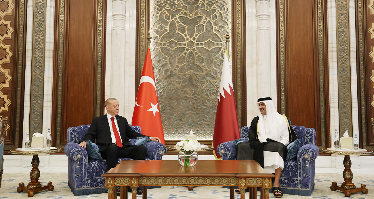 Katar Emiri Al Thani: “Kardeşim Cumhurbaşkanı Erdoğan'ı Doha'da ağırlamaktan memnuniyet duydum“