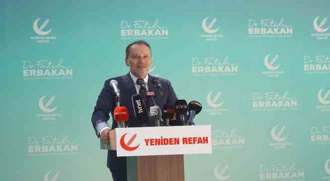 Fatih Erbakan: “İttifaka yanlışa ortak olmak için değil, yanlışları hep birlikte düzeltmek için girdik”