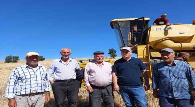 Sungurlu’da biçerdöverler dane kaybına karşı denetlendi