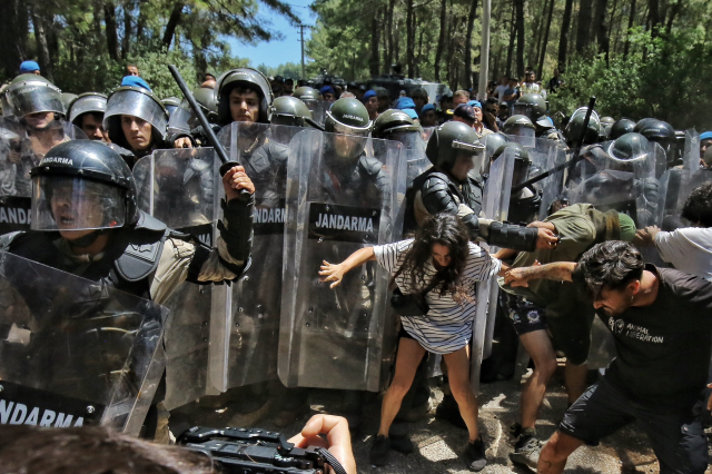 Akbelen'de ağaç kesim işlemleri sona erdi! İşte protestolardan geriye kalan fotoğraflar