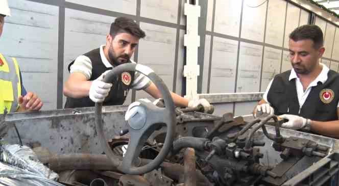 İthalatı yasak motor blokları ve şanzımanlar ele geçirildi