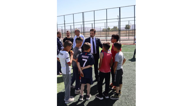 Saray ilçesindeki spor tesisi tamamlandı