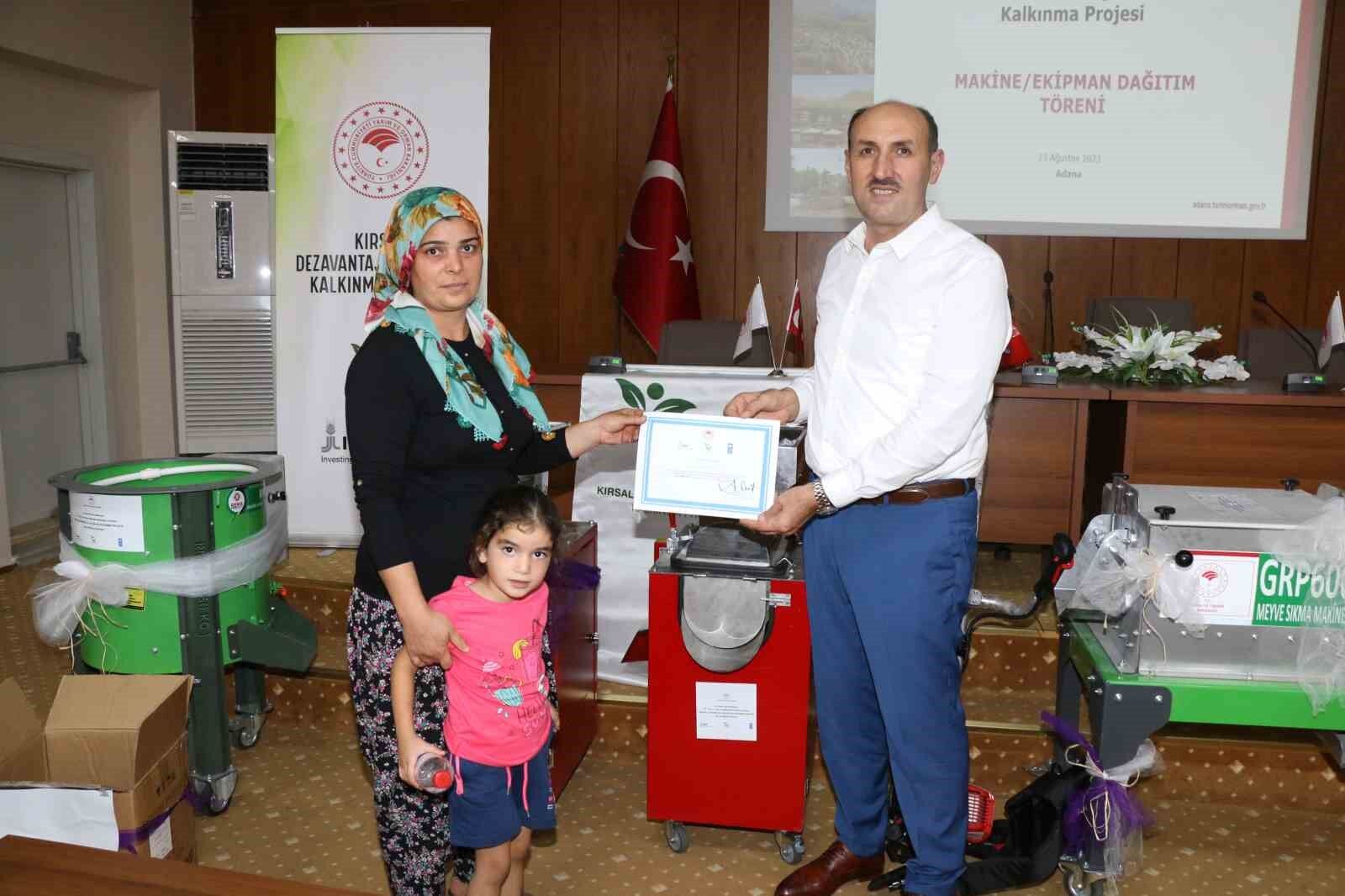 Dezavantajlı alanlara makine desteği