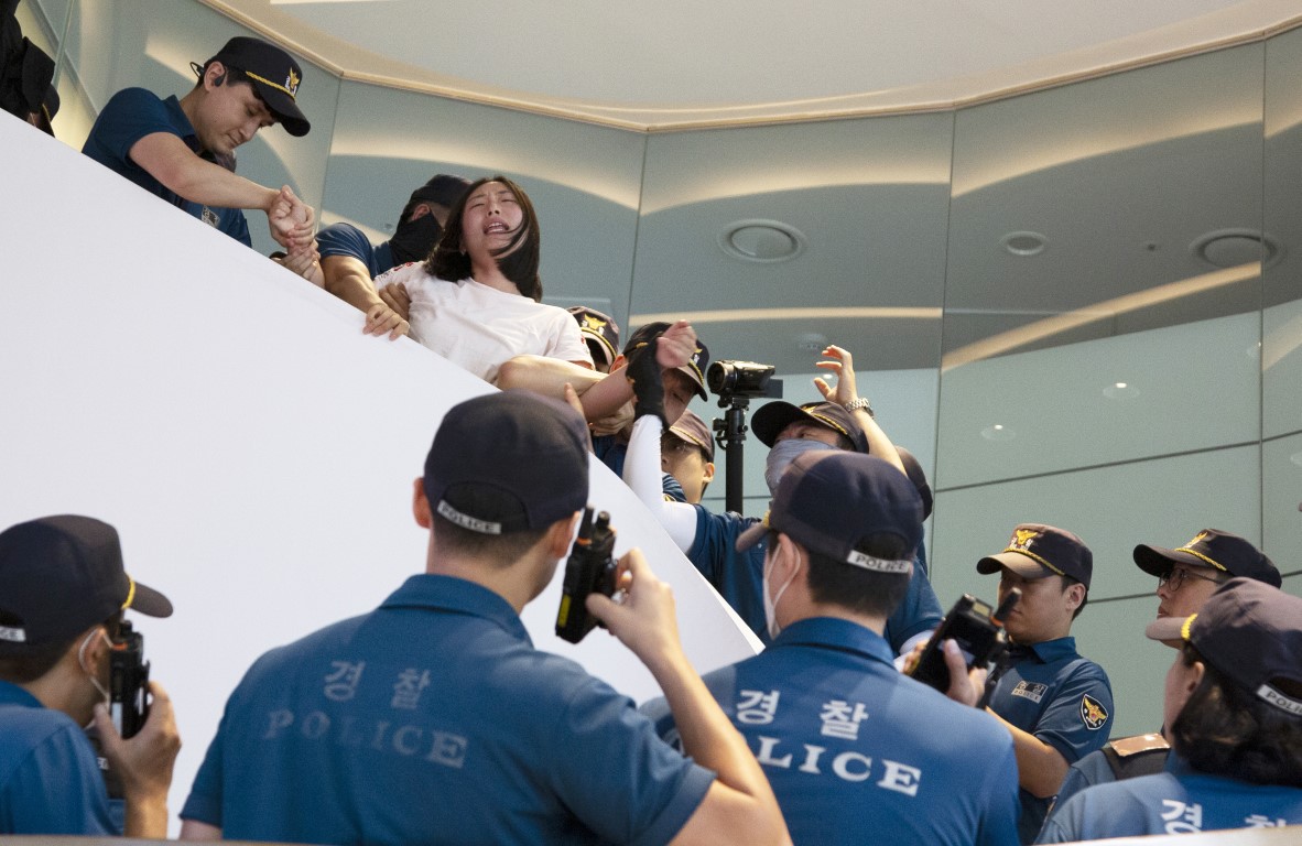 Güney Kore'de 'Fukuşima' protestosu: 16 kişi gözaltına alındı