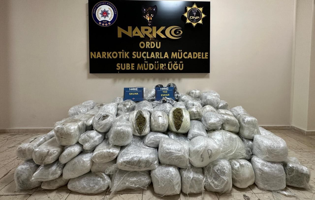 Ordu'da uyuşturucu operasyonu: 9 şüpheli adliyede