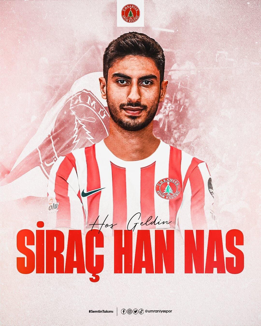 Ümraniyespor, Galatasaray'dan Siraçhan Nas'ı 1 yıllığına kiraladı