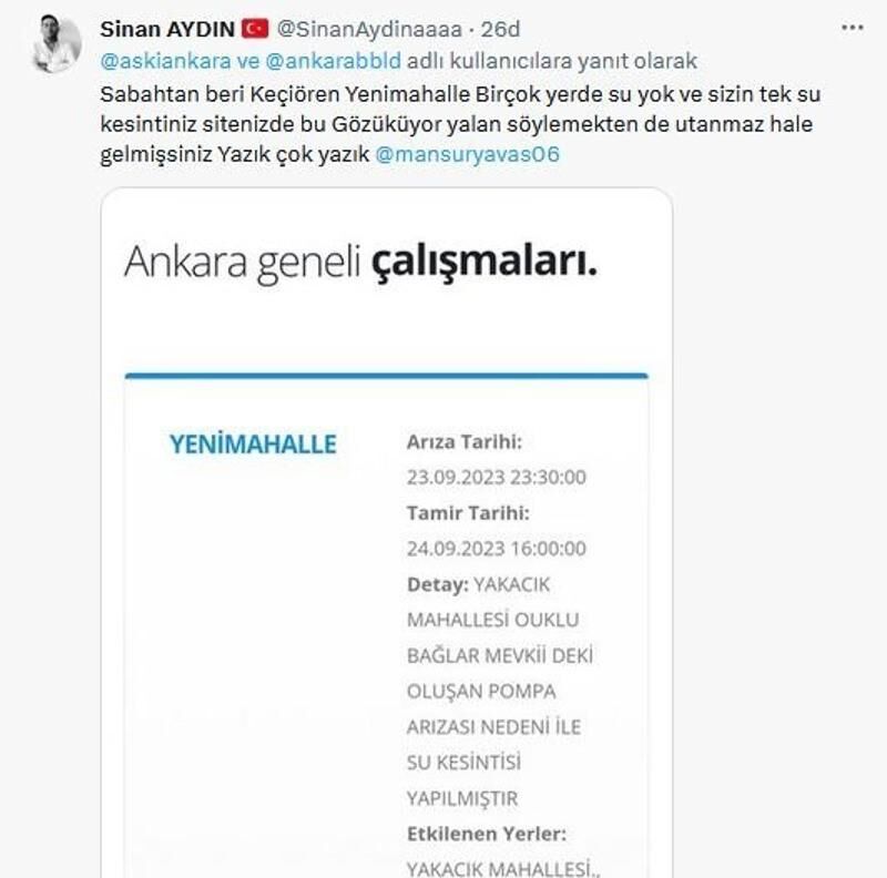 Ankara'da tepkiler çığ gibi! Mansur Yavaş vatandaşı isyan ettirdi...