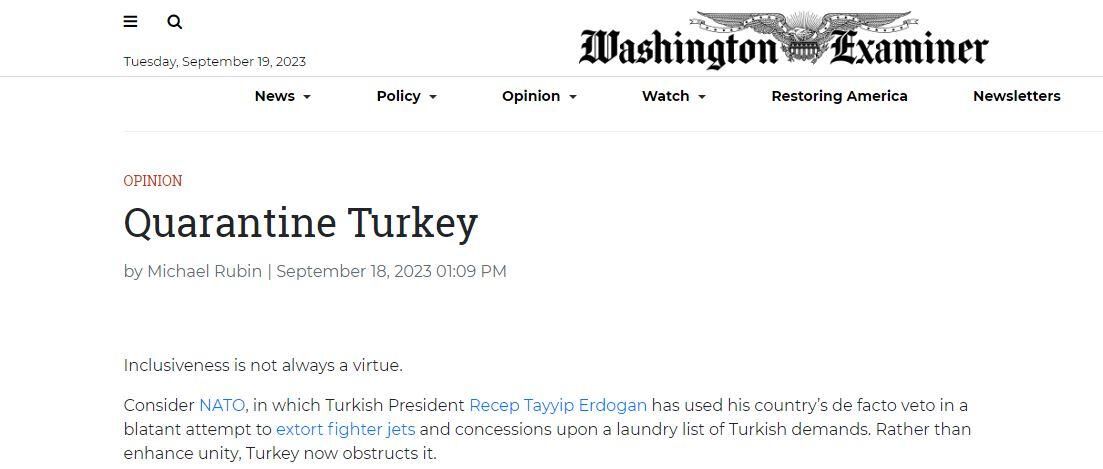 ABD'li dergiden skandal Türkiye çağrısı: Karantinaya alın!