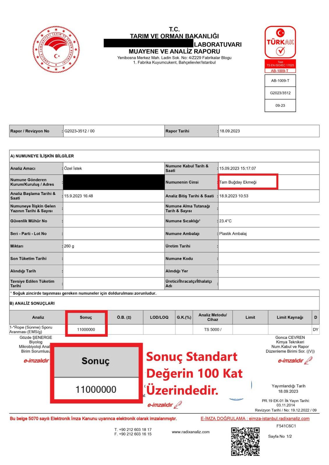 Ankara Halk Ekmek’teki “bakterili” ekmek skandalında yeni belgeler