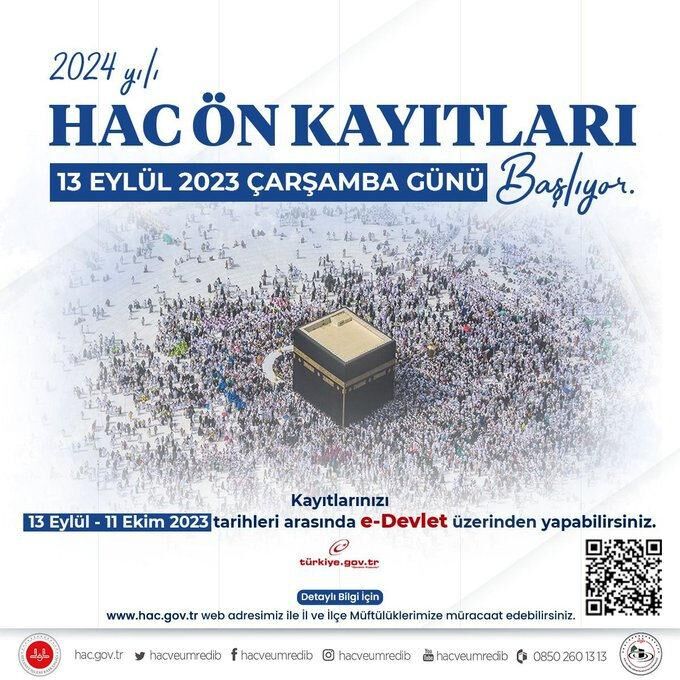 Erbaş duyurdu! Hac ön kayıtları başlıyor