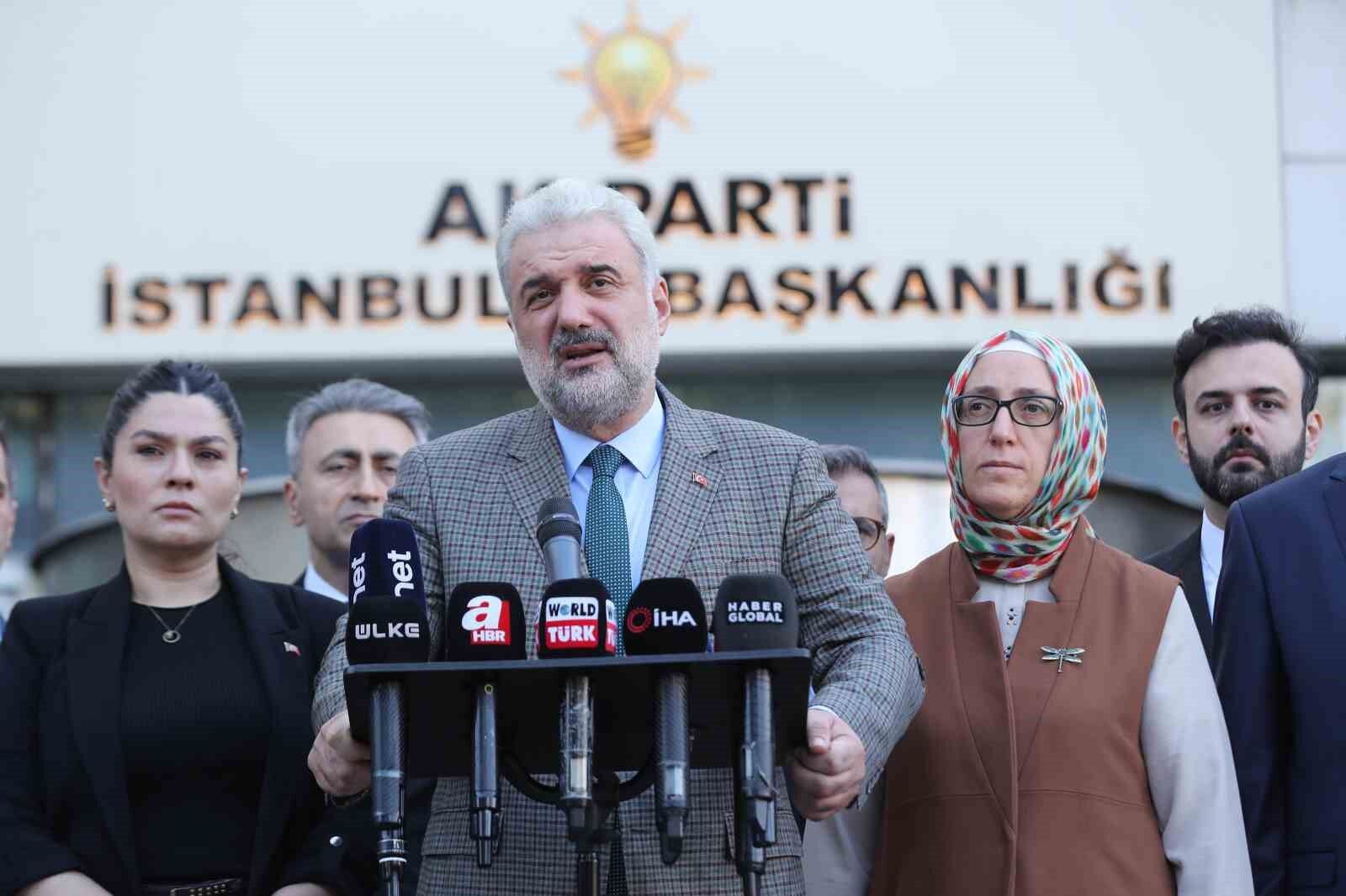 AK Parti İstanbul İl Başkanlığı’ndan İsrail’e tepki