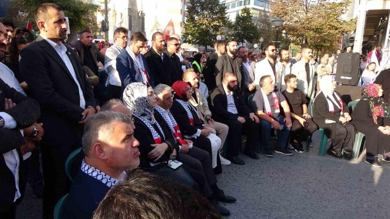 Sancaktepe’de Filistin’e destek mitingi